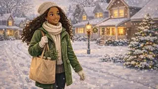 Snowy and cozy day with Liora 