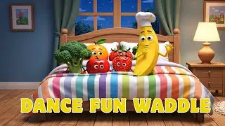 Ten Colorful Fruits Jumping on the Bed | Fun Counting Song for Kids