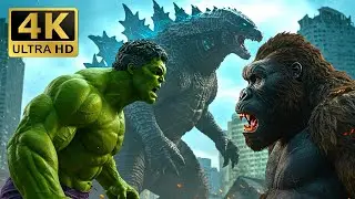 King Kong, The Hulk vs Godzilla Team-Up: Saving the Planet and People