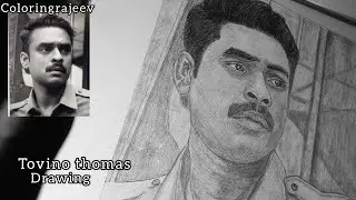 Narivetta Movie Tovino Thomas Drawing Easy / Outline pencil Drawing / coloring rajeev