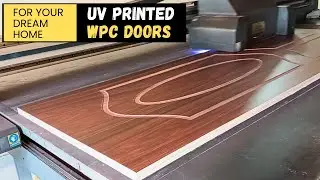 UV PRINTED WPC DOORS | CNC AND UV PRINTING PROCESS ON WPC DOORS | EEZEE BOARD #wpcdoors