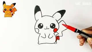 Pikachu Drawing || Drawing, Painting & Coloring For Kids and Toddlers_🌈🎨