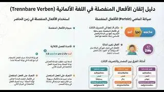 06. الدرس (6) الأفعال القابلة للفصل في الألماني | أسهل شرح على النت – A2 |
