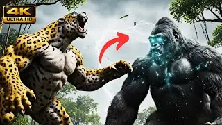 Wild animal life Amazon- GIANT King Kong vs GIANT Jaguar | Ultimate Revenge Battle 🦍🐆
