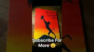 Canvas Painting Of The Lion King #shorts #ytshorts #simba