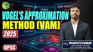 Vogel&rsquo;s Approximation Method &ndash; Maths Club | Sharath Kumar #education #VAM, #operationsresearch