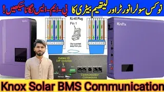 Knox Hybrid Inverter BMS Communication with Knox Lithium iron Phosphate  Battery #knox #knoxsolar