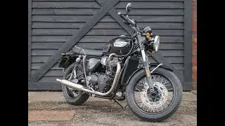 2024 Triumph Bonneville T100 Stealth Edition at West Coast Triumph Glasgow
