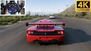739Hp Ferrari F50 Gt Vs Supercar Monster - Forza Horizon 5 - Moza Steering Wheel Gameplay