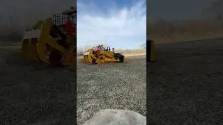 Land Leveling with RC1/14 D11 bulldozer, push your land flat for football game