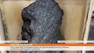 Российские таможенники не дали вывезти из страны осколок метеорита Алетай
