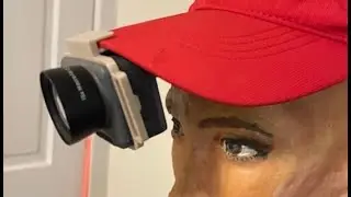 Making DJI action cam hat clips for first person view