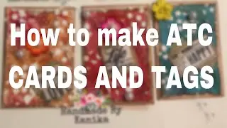 32. How to make ATC Cards | Mix Media ATC Card Tutorial | ATC Cards For Beginners