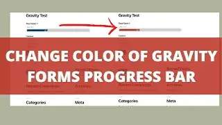 Gravity Forms | Change Progress Bar Color