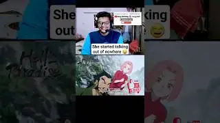 She started talking out of nowhere 😂 #hellsparadise #gabimaru #reaction #anime #sagiri
