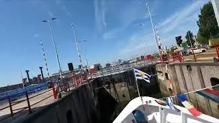 🇳🇱 Timelapse of entering harbour Vlissingen trough boatlock @TravelwithHugoF #sluice #vlissingen 