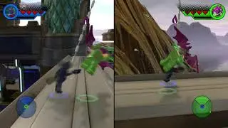 Spider-Man 2099 vs. Goblin 2099 in Nueva York in Lego Marvel Superheroes 2