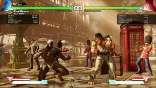 SFV - Urien - Knee Drop Blockstring Setup