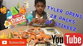 COLES STIKEEZ 2 - Tyler opens 28 Packs of STIKEEZ