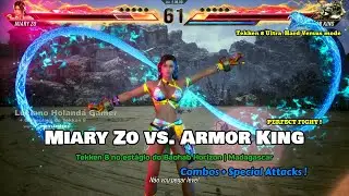 Miary Zo vs. Armor King no est&aacute;gio do Baohab Horizon | Madagascar [ Special Attacks ] em TEKKEN 8 !