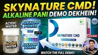  Alkaline Drops Demo कैसे करते हैं आपके पानी को Pure & Healthy #Skynature #alkalinewater #mlm 