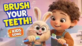 Brush Your Teeth with Bunny! | Kids Tooth Brushing Song
