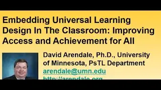 Universal Learning Design as new paradigm for learning assistance and developmental education