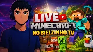 LIVE SOBREVIV&Ecirc;NCIA NO MINECRAFT BIELZIINHO TV