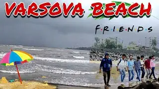 Vlog - 1 VERSOVA BEACH 🏖 with friends ( my first vlog ) How to go vesova 🏖beach with train 🤔