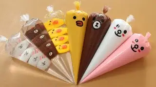 Making Slime with Piping Bags! Most Satisfying Slime Video★ASMR★#ASMR #PipingBags