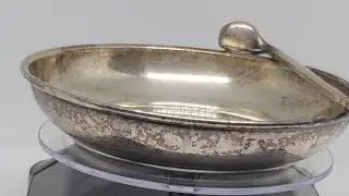 Vintage Moss Sterling Silver Coin Tray