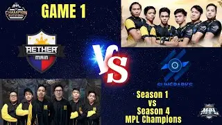 [Game 1] AETHER MAIN vs SUNSPARKS || MPL Champions Invitationals (S1 vs S4) || Mobile Legends