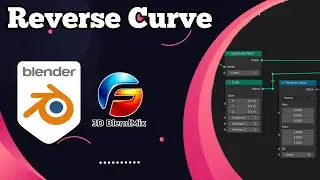 How to use reverse curve node in Blender | learn blender geometry nodes