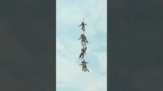Watch Marines get tied to a rope and hauled through the air by helicopter for extraction training
