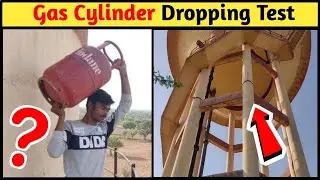 Gas Cylinder Dropping Test | Experiment King Video #Shorts