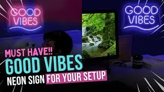 FEEL GOOD WITH LUMOONOSITY GOOD VIVES LED NEON SIGN
