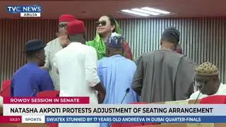 Senator Natasha Akpoti protest of seating Adjustment