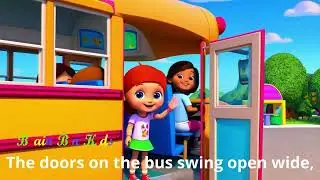 Wheels on the Bus | @BrainBinKids  | Nursery Rhymes & Kids Songs | Fun & Interactive Kids Song