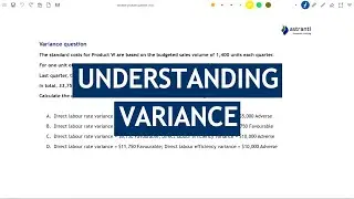CIMA BA2 and P1 Theory - Understanding Variance