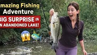 Amazing Fishing Adventure | Girl Fishing Big Surprise in an Abandoned Lake 😲🐟