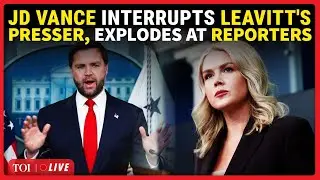 JD Vance UNEXPECTED Entry Into Karoline Leavitt&rsquo;s Presser; &lsquo;Stop This Bullsh*t&hellip;&rsquo; | Trump News LIVE
