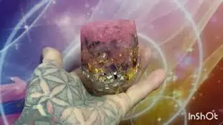 Contenant &agrave; plusieurs utilit&eacute;s de Quartz rose et Am&eacute;thyste 