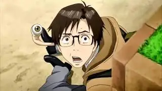 Kiseijuu Sei No Kakuritsu - Parasyte - migi versus the dog
