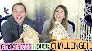GINGERBREAD HOUSE CHALLENGE with my boyfriend! | SoCraftastic