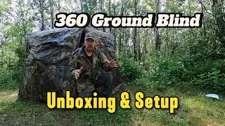 360 Degree Ground Blind Review - See Through, Deer Hunting and more., 2-3 Person Pop-up. FUNHORUN
