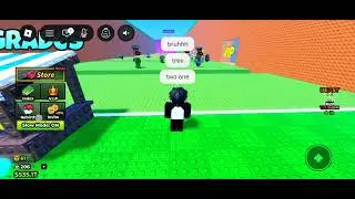 Playing escape tsunami brainrot and my fan is here and leave-_-