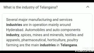 Information about Telangana industries and about Hyderabad industry