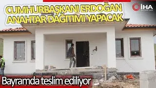 Deprem Bölgesinde Yapılan Köy Evlerinin İlk Etabı Bayramda Teslim Ediliyor