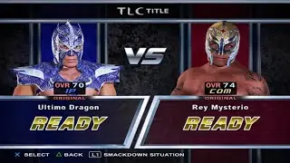 TLC TITLE MATCH ULTIMO DRAGON 🐉 VS REY MYSTERIO 1 ON 1 MATCH #mask_gamer #wwe #gaming 