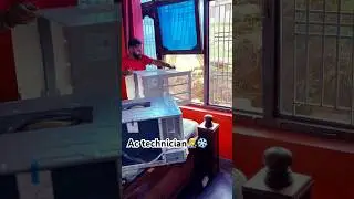 Haier window Ac install #airconditioningrepair #electrician #shortvideo #shortvideo #shortviral